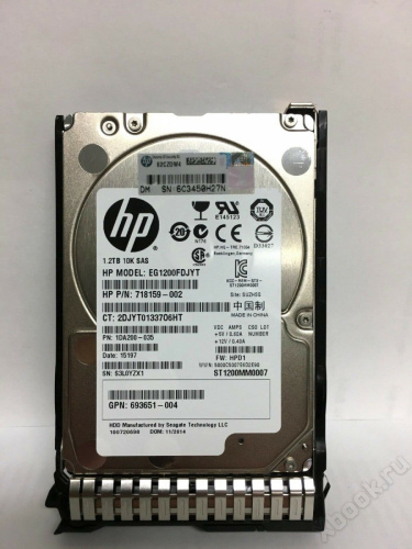 HP 1.2Tb 10K SAS 718159-002 вид спереди